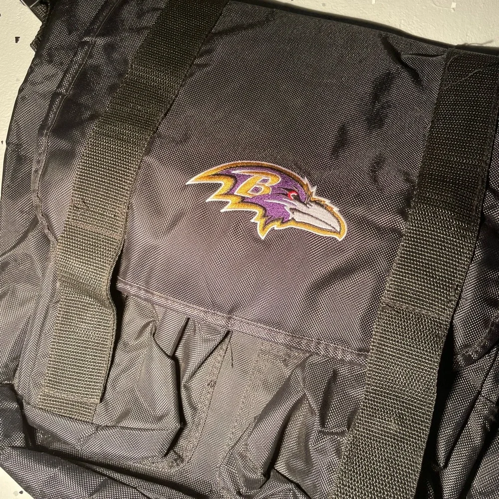 NFL Black and Purple Laptop Bag